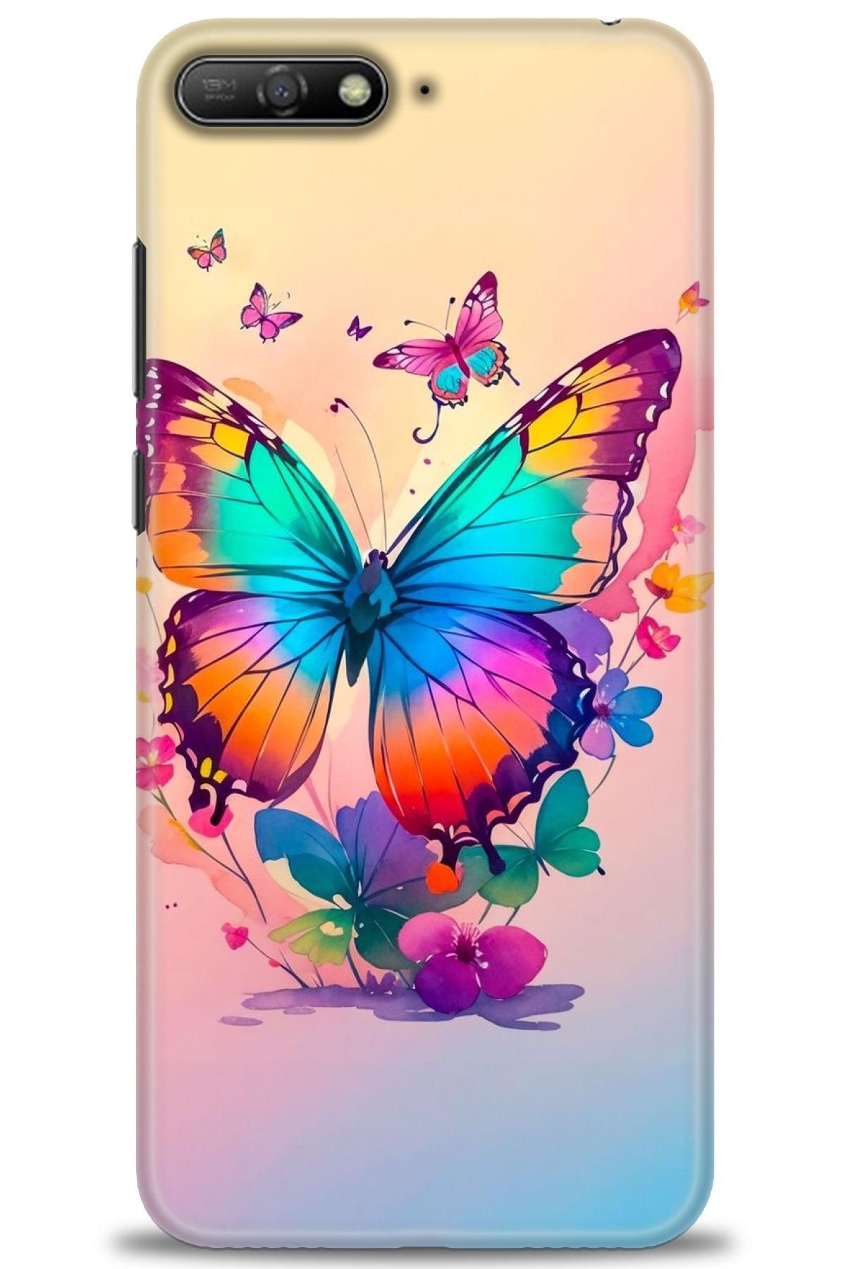 CooperTech Huawei Y6 2018 İle Uyumlu HD Baskılı Silikon Kılıf - 189
