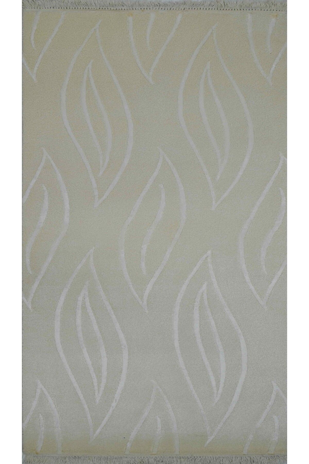 Handmade Yüksek Kalite Yünden El Dokuma Krem Renk Nepal Halısı 80x150 cm (1.2 m²)