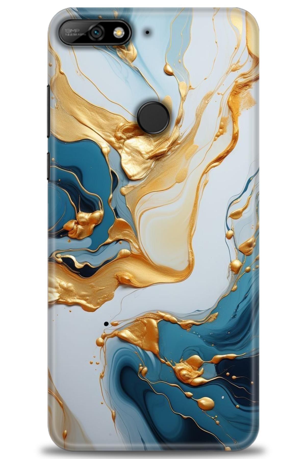 CooperTech Huawei Y7 2018 İle Uyumlu HD Baskılı Silikon Kılıf - 402
