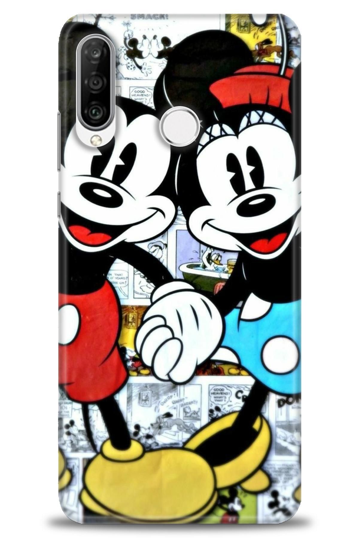 CooperTech Huawei P30 Lite İle Uyumlu HD Baskılı Silikon Kılıf - 161