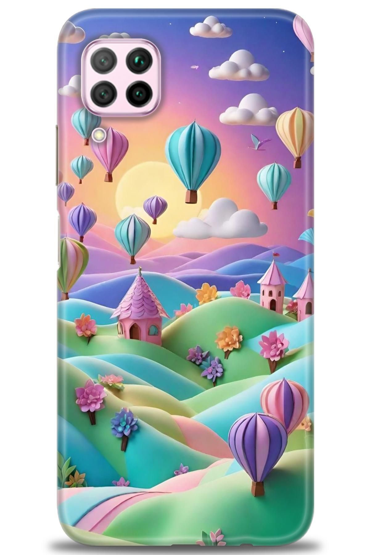 CooperTech Huawei P40 Lite İle Uyumlu HD Baskılı Silikon Kılıf - 330