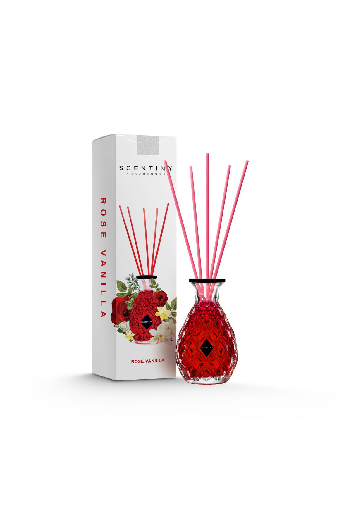 Scentiny Fragrances Rose Vanilla Çubuklu Oda Parfümü 110 ML