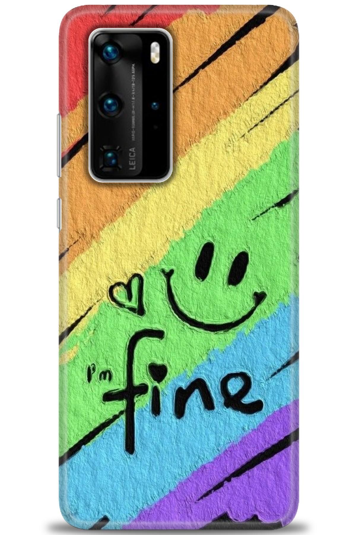 CooperTech Huawei P40 Pro İle Uyumlu HD Baskılı Silikon Kılıf - 473
