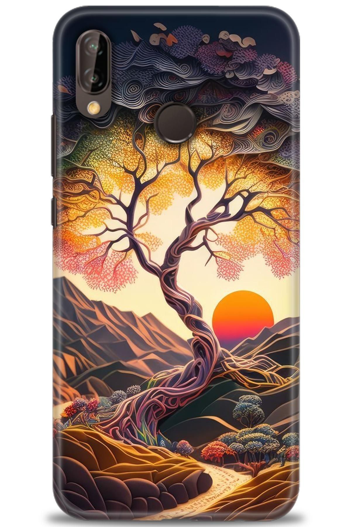 CooperTech Huawei P20 Lite İle Uyumlu HD Baskılı Silikon Kılıf - 613
