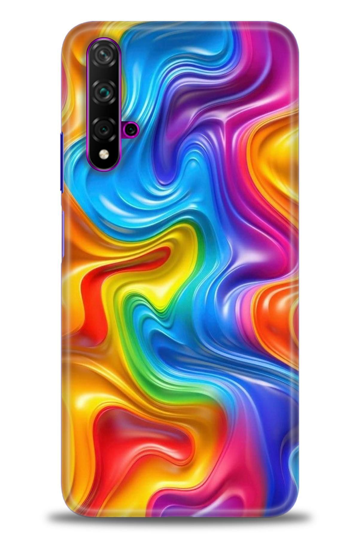 CooperTech Huawei Nova 5T İle Uyumlu HD Baskılı Silikon Kılıf - 552