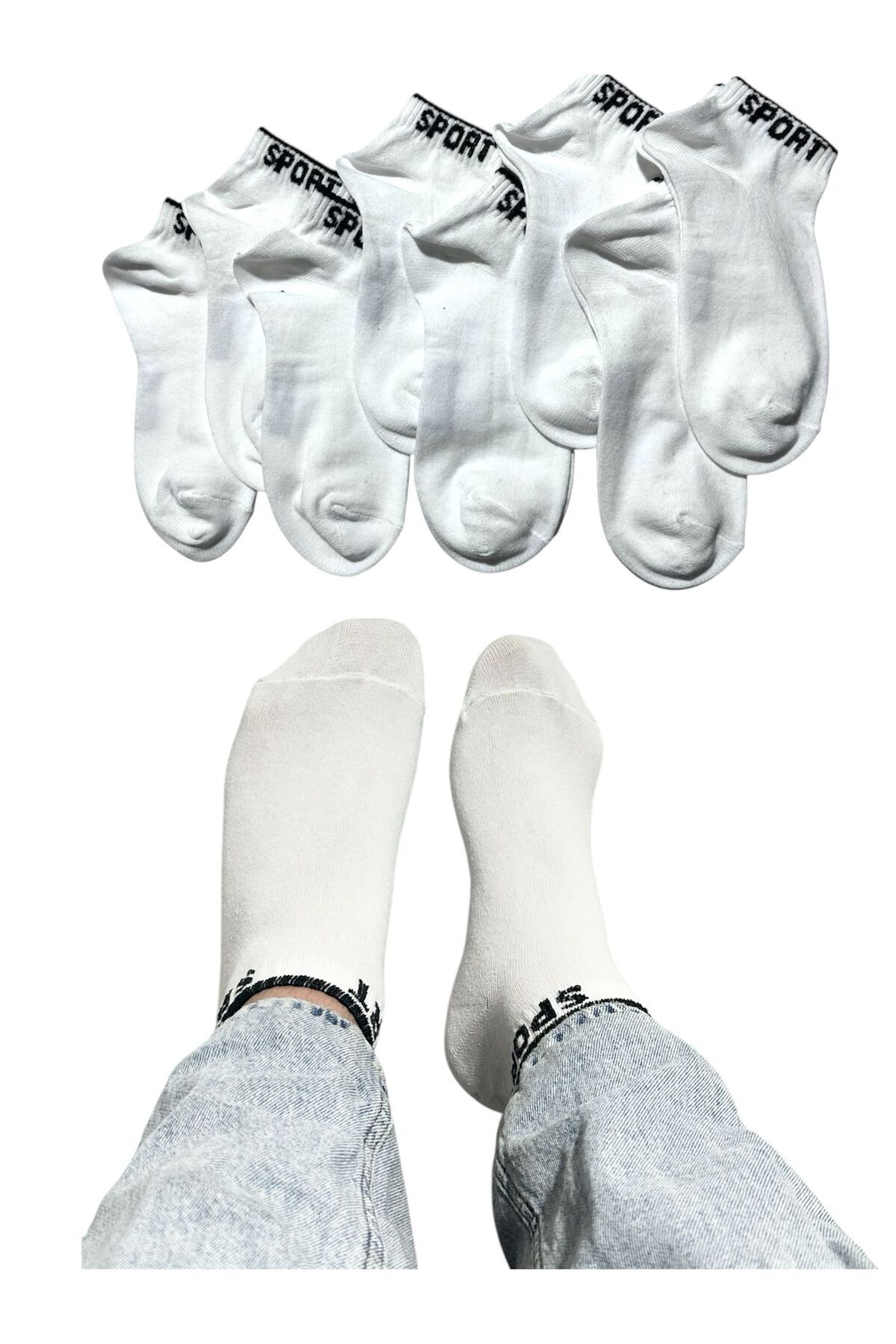 BYNDRSOCKS 7 Çift Erkek Patik Pamuklu Çorap