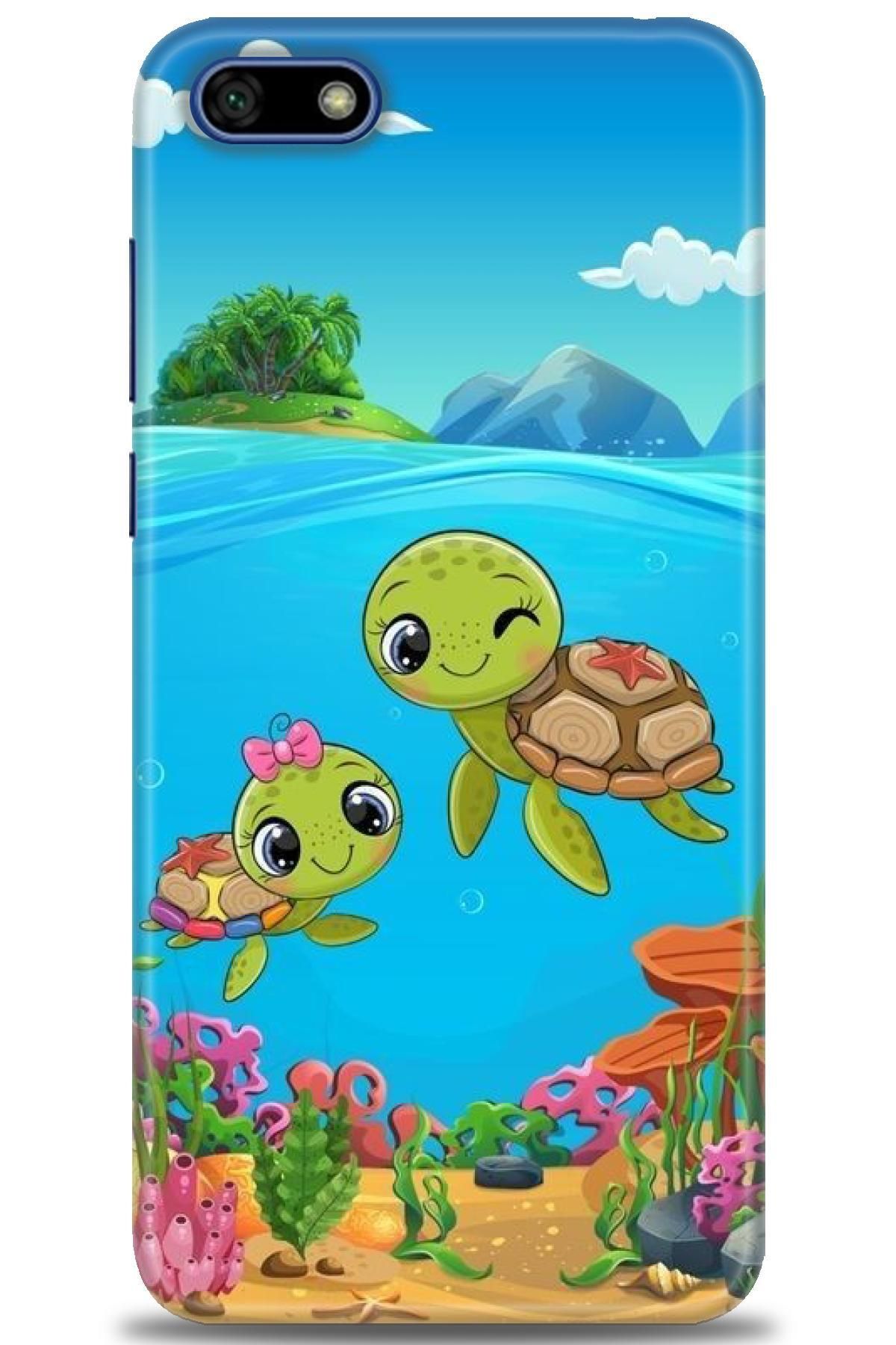 CooperTech Huawei Y5 2018 İle Uyumlu HD Baskılı Silikon Kılıf - 389
