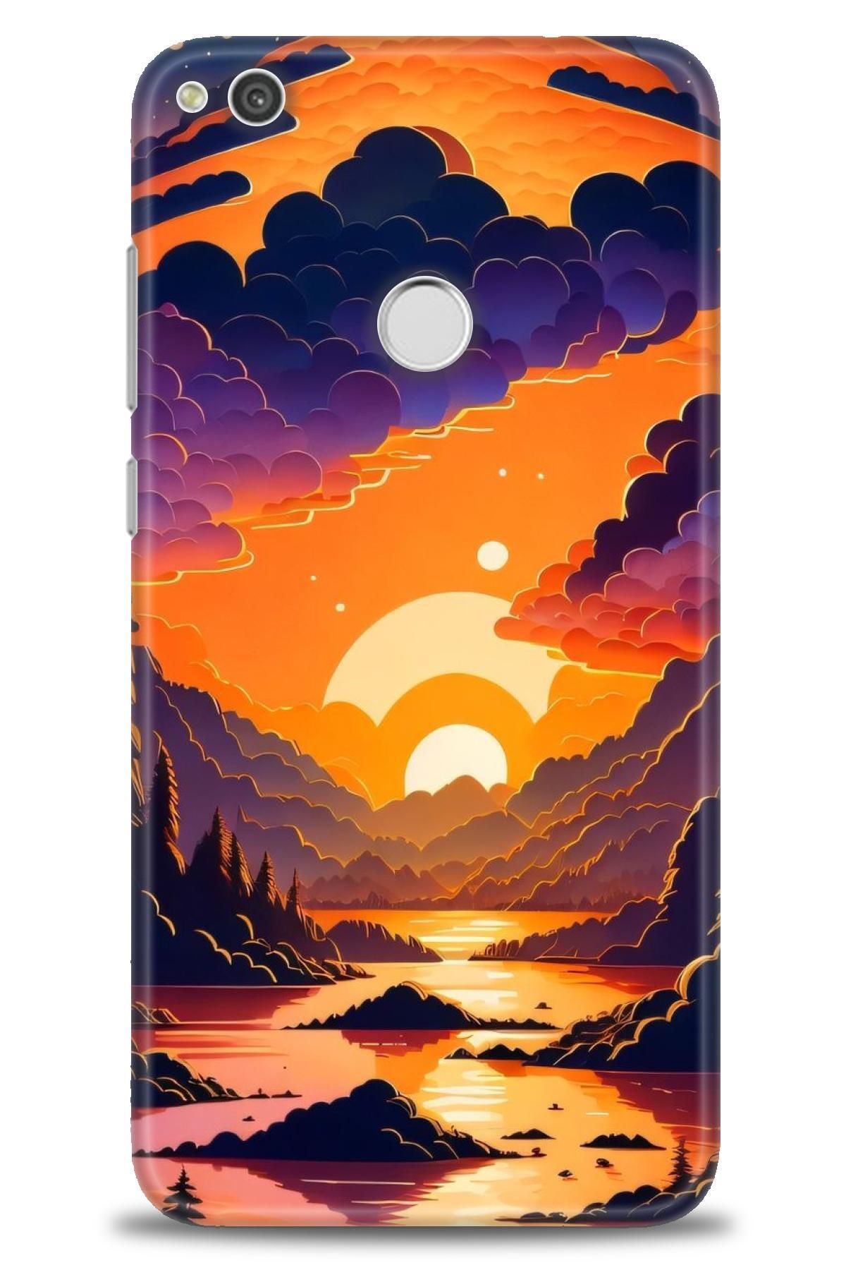 CooperTech Huawei P9 Lite 2017 İle Uyumlu HD Baskılı Silikon Kılıf - 323