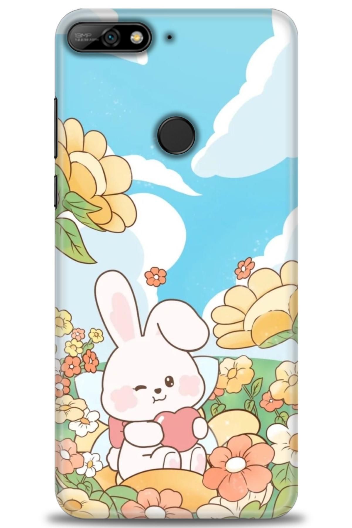 CooperTech Huawei Y7 2018 İle Uyumlu HD Baskılı Silikon Kılıf - 840