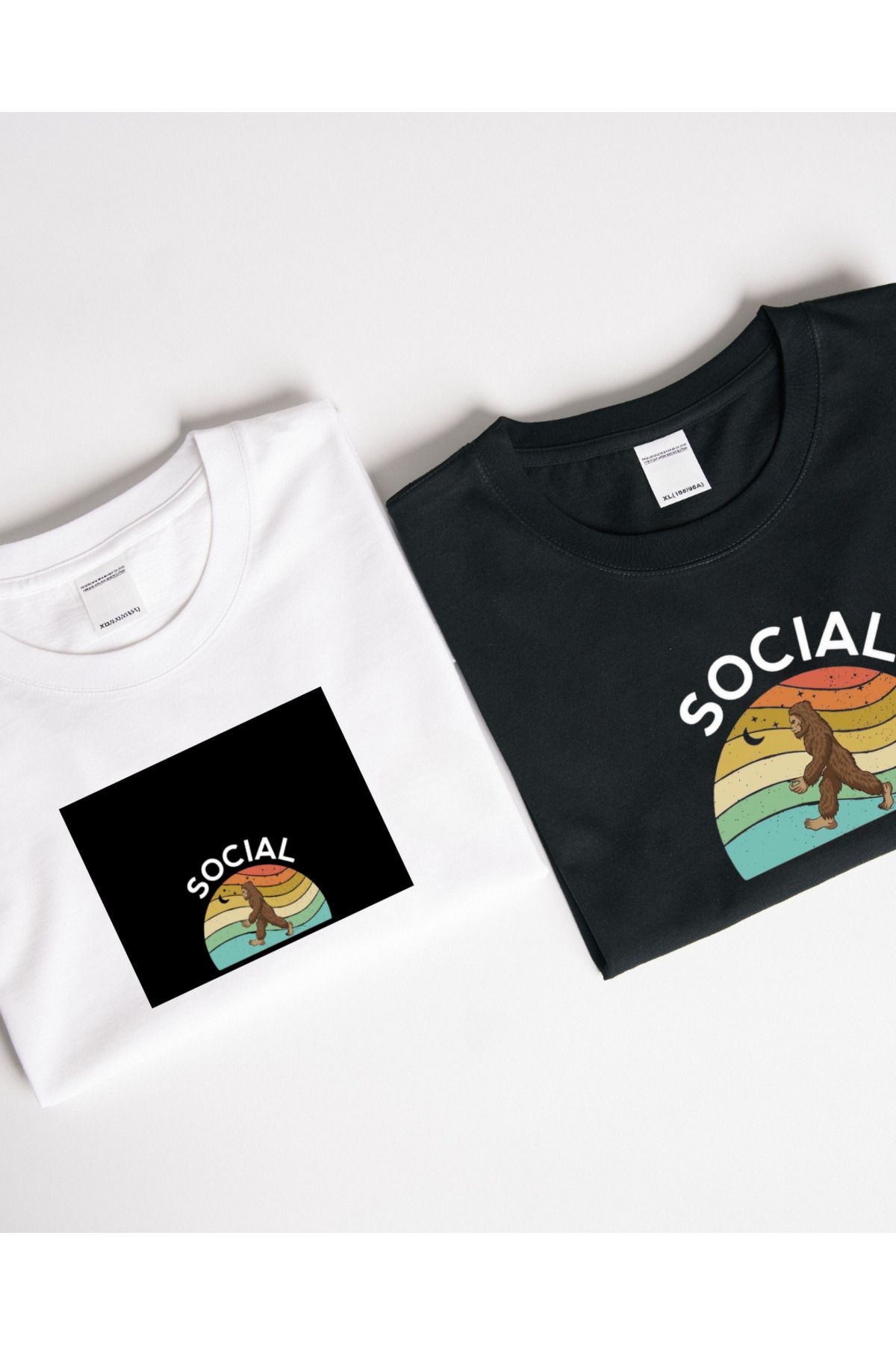 Ebiidesign Social Distance Expert Tasarımlı Baskılı T-Shirt