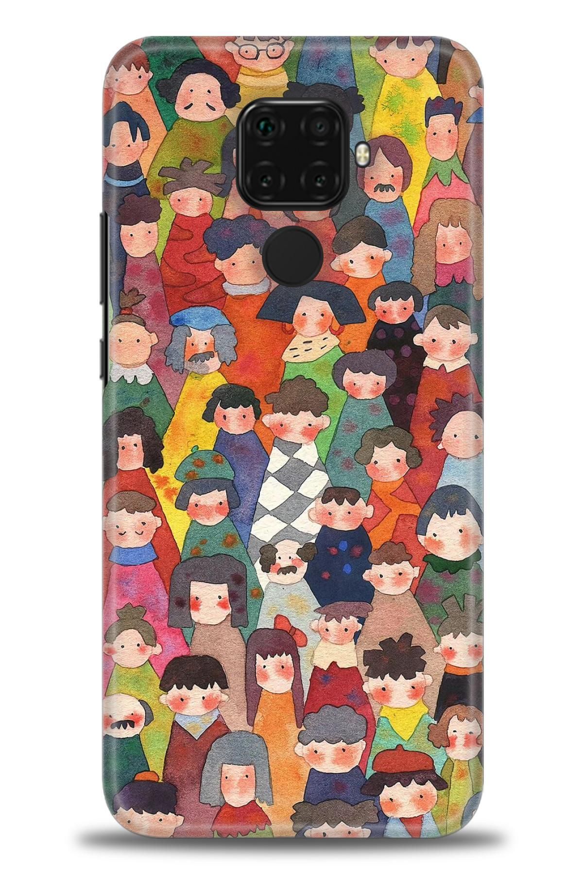 CooperTech Huawei Mate 30 Lite İle Uyumlu HD Baskılı Silikon Kılıf - 709