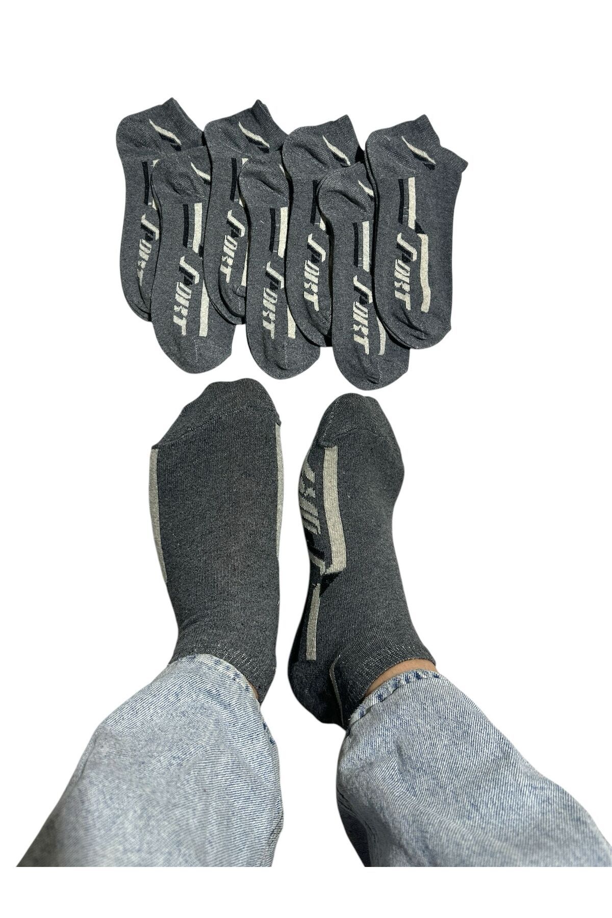 BYNDRSOCKS 7 Çift Erkek Patik Pamuklu Çorap