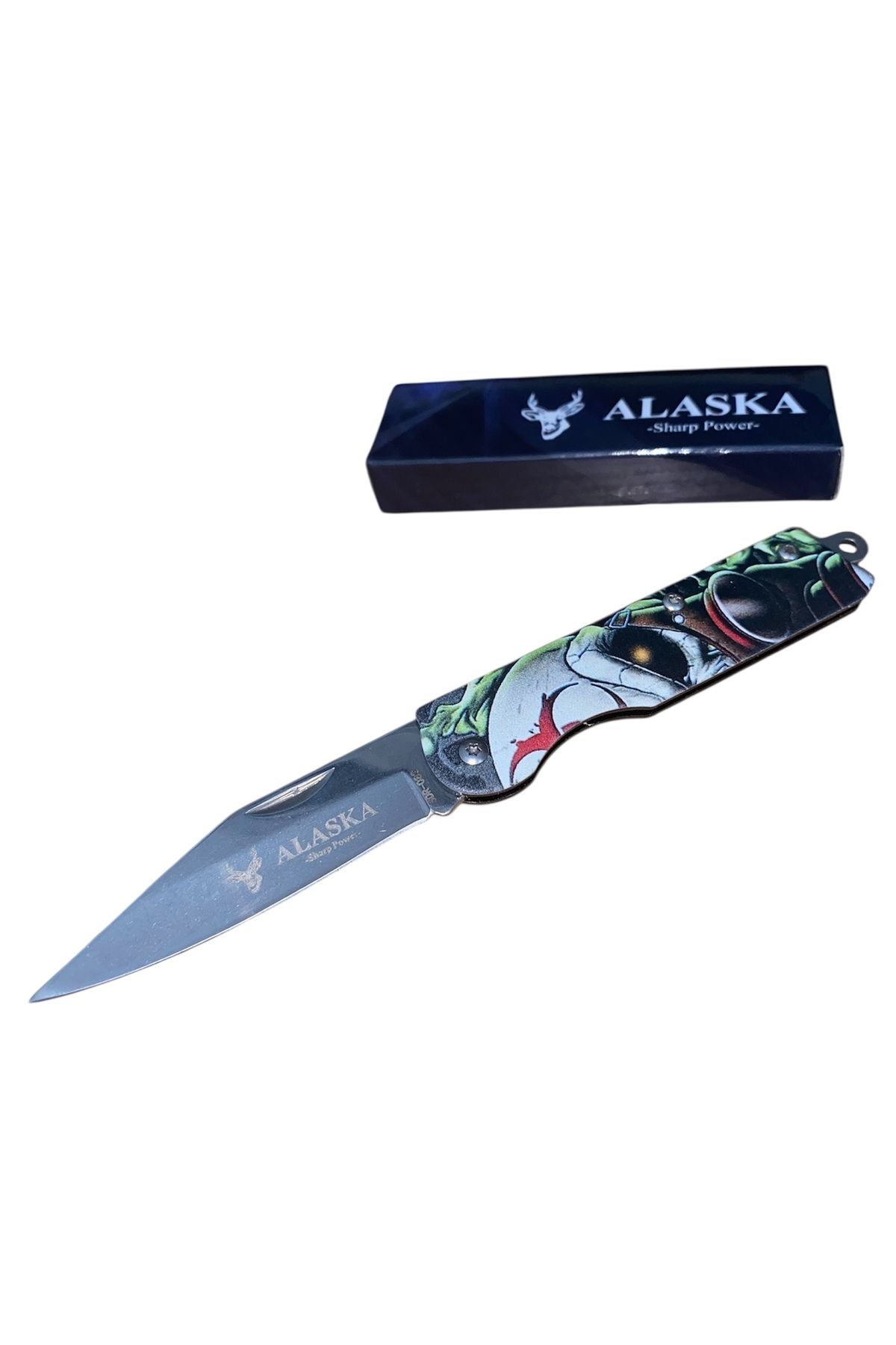 TARIK EXPRESS Alaska SDR-083 Kuru Kafa Yeşil Cep Çakısı 15 Cm