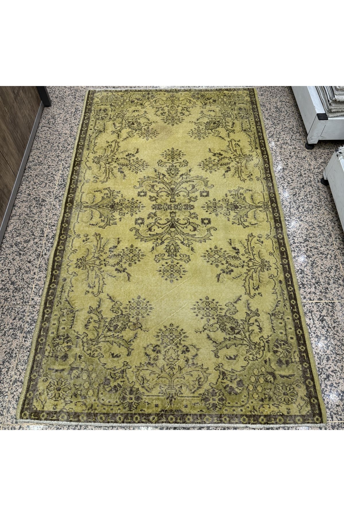 Hoomrugs Hoom Rugs Vintage Sarı 117x210 2,45 M2 Vintage Halı