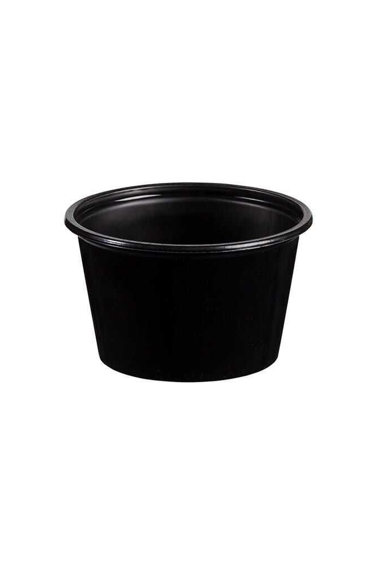 Özge Plastik Siyah Sos Kabı 80 cc - 1000 adet