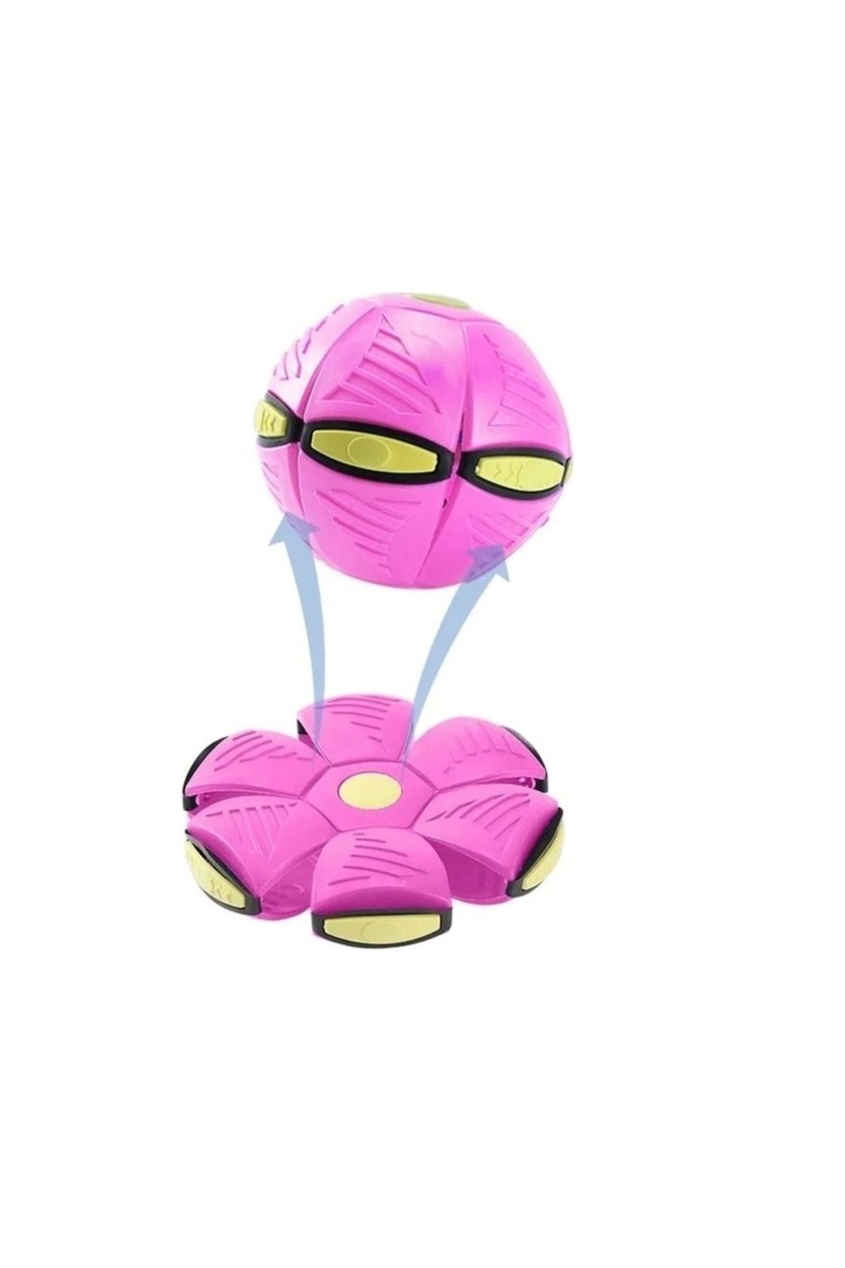ByCaretta Sihirli Uçan Ufo Disk Top Açık Hava Bahçe Plaj Spor Oyuncakları Pembe