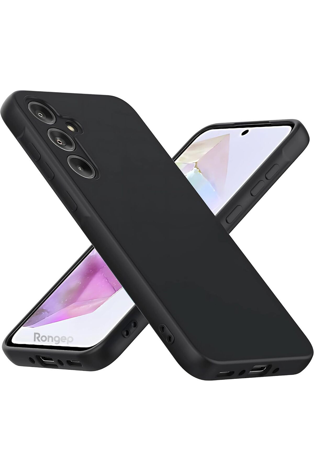 Leybaks Galaxy A55 uyumlu Kılıf içi Kadife Dayanıklı Kaymaz Silikon Case uyumlu