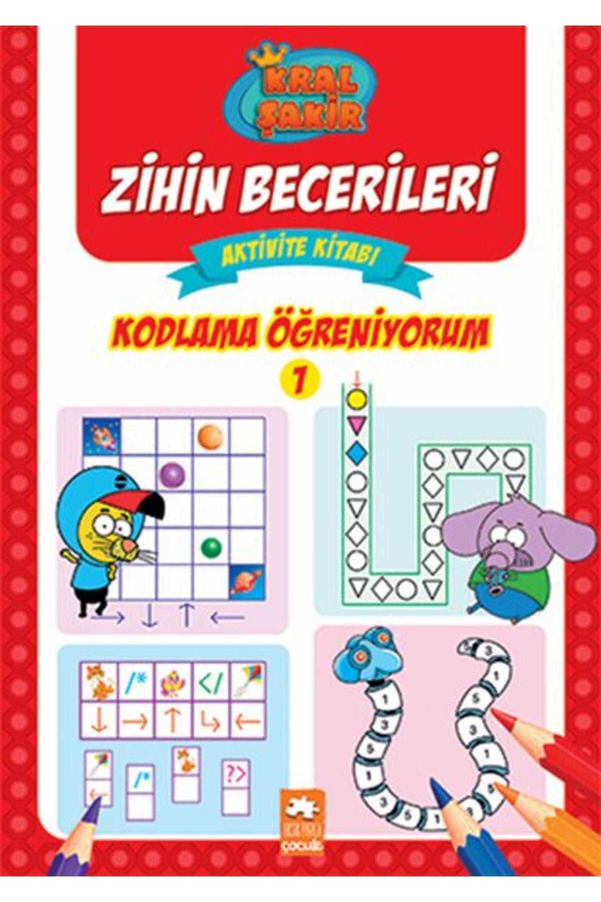 Türk Dil Kurumu Yayınları Kodlama Öğreniyorum 1 - Kral Şakir Zihin Becerileri Aktivite Kitabı