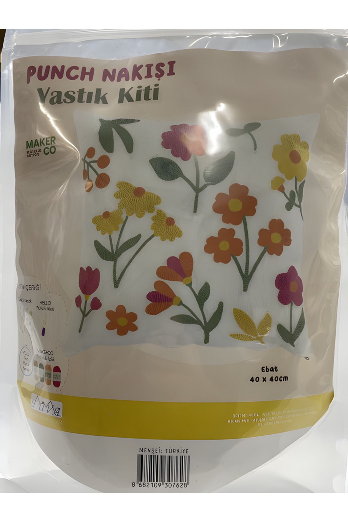 Tuva Punch Nakışı Yastık Kiti 40*40 cm pnc04