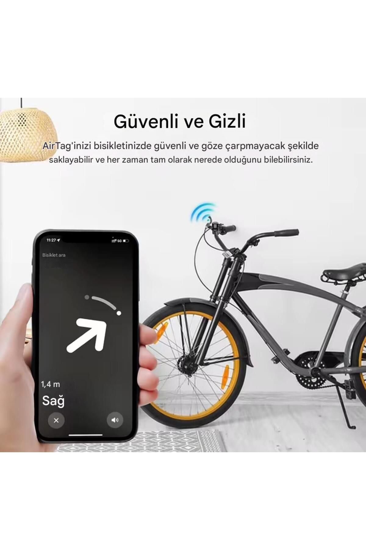 Asfal-Anti-Theft Gps Location Tracker Hidden Airtag Tracking System with Bicycle Bell Appearance 5