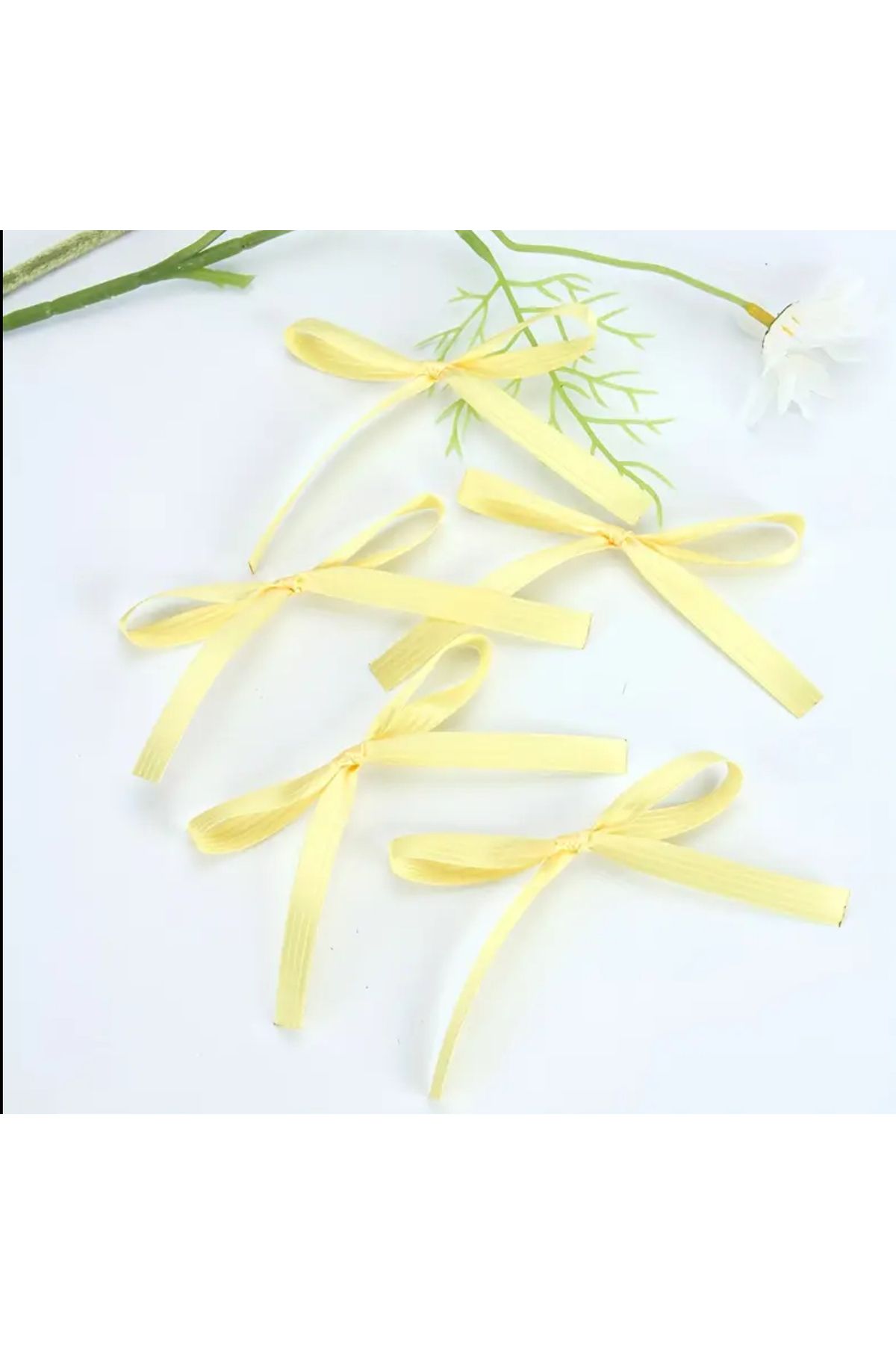 edalle Fiyonk Saten Kurdele 10'lu Pasta ve Balon Süsleme Fiyonk