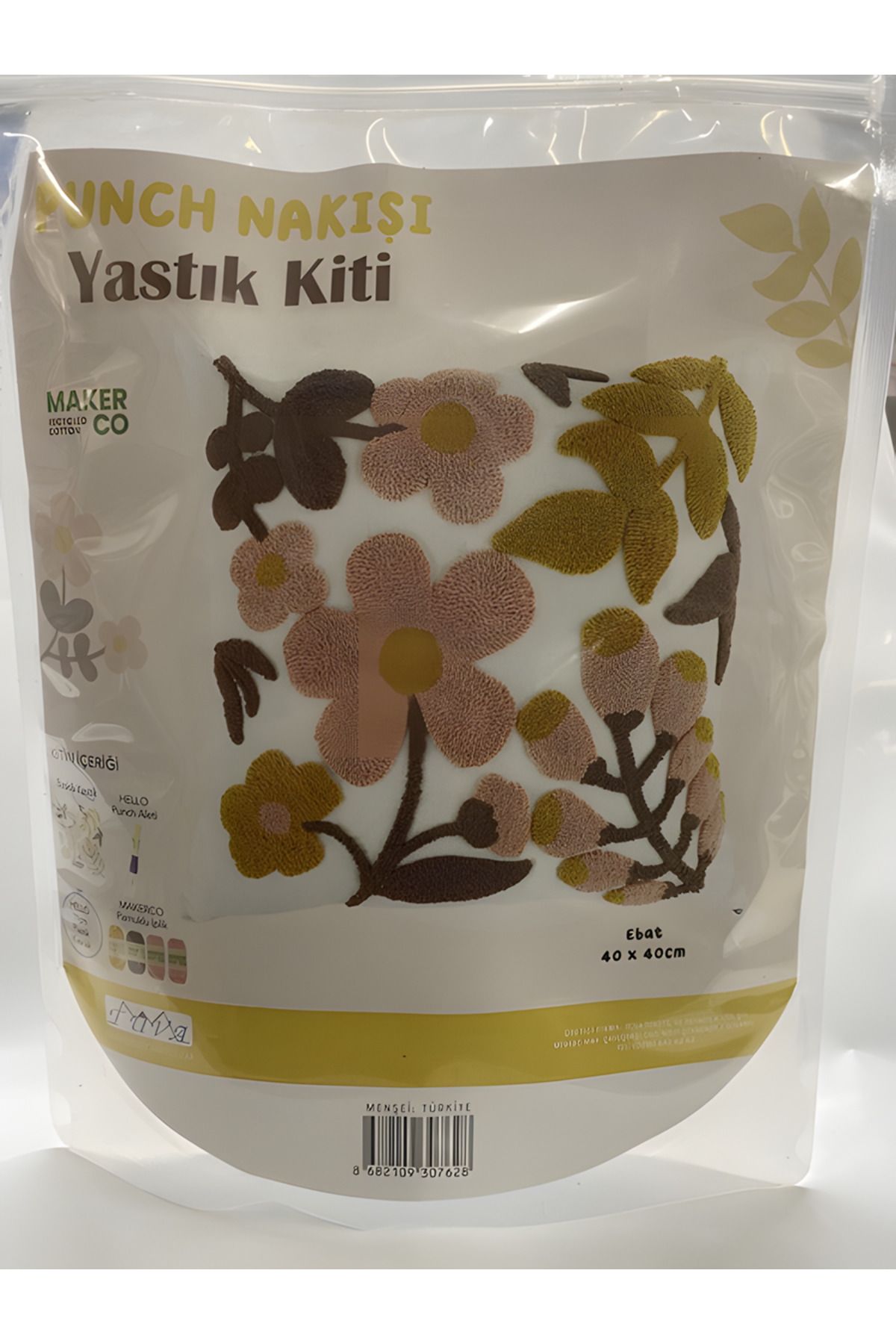 Tuva Punch Nakışı Yastık Kiti 40*40 cm pnc01