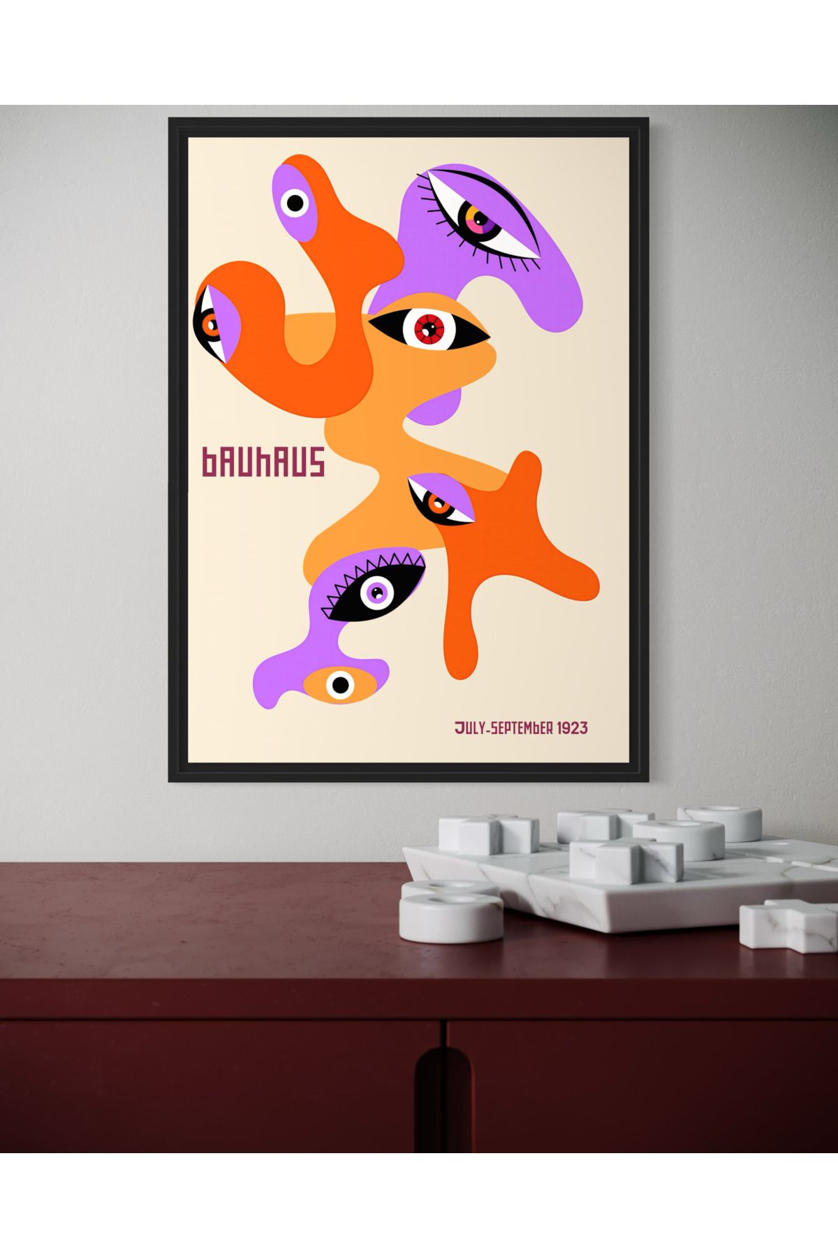 Woodsuppco Bauhaus Çerçevesiz Poster, Duvar Posteri, Sanatsal Poster, Duvar Dekoru No.2
