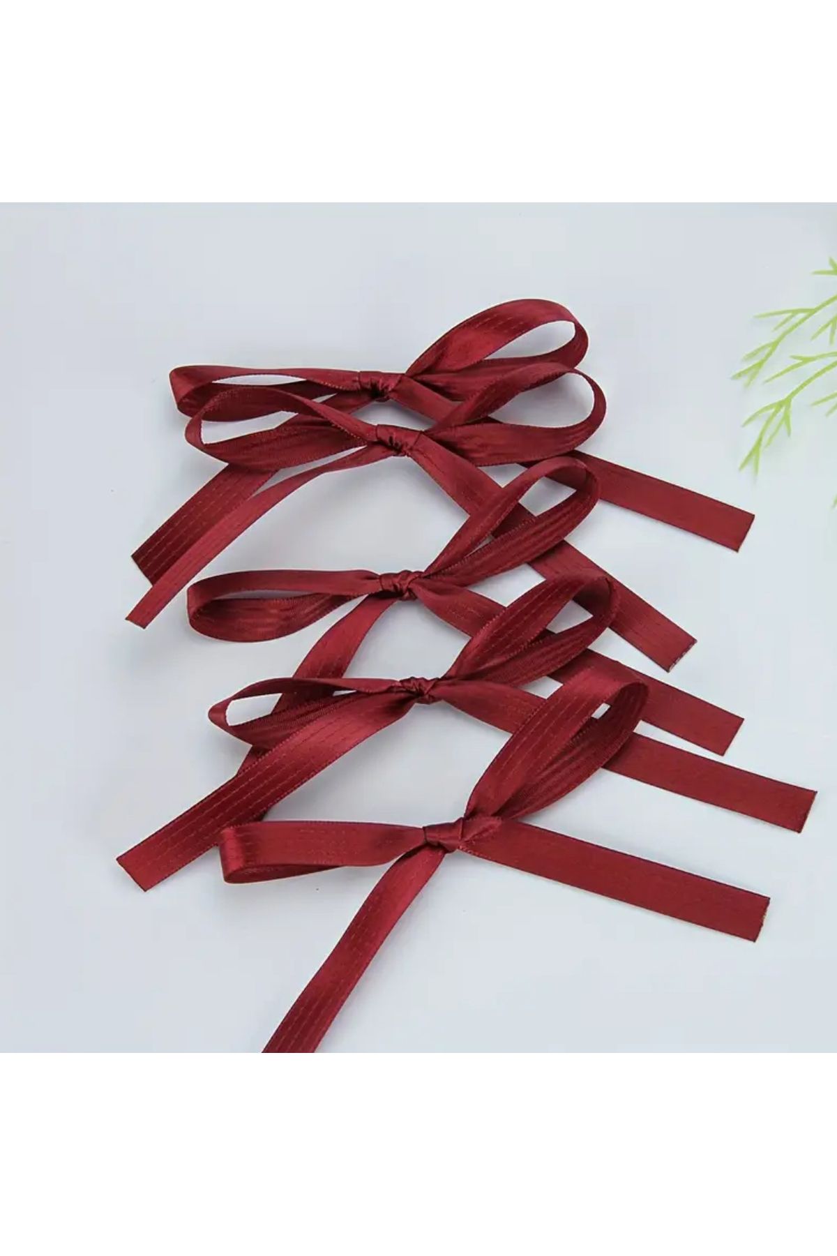 edalle Fiyonk Saten Kurdele 10'lu Pasta ve Balon Süsleme Fiyonk