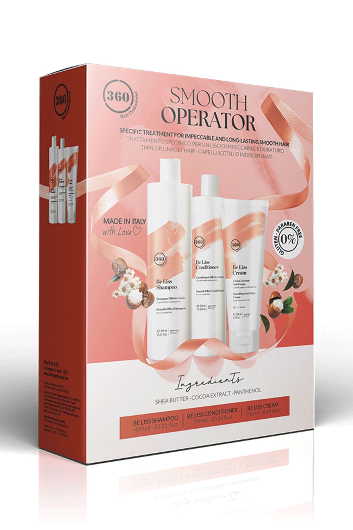 +360 360 Shop - Hair Professional Liss Şmp 450ml-Cond 250ml-250Spray Set