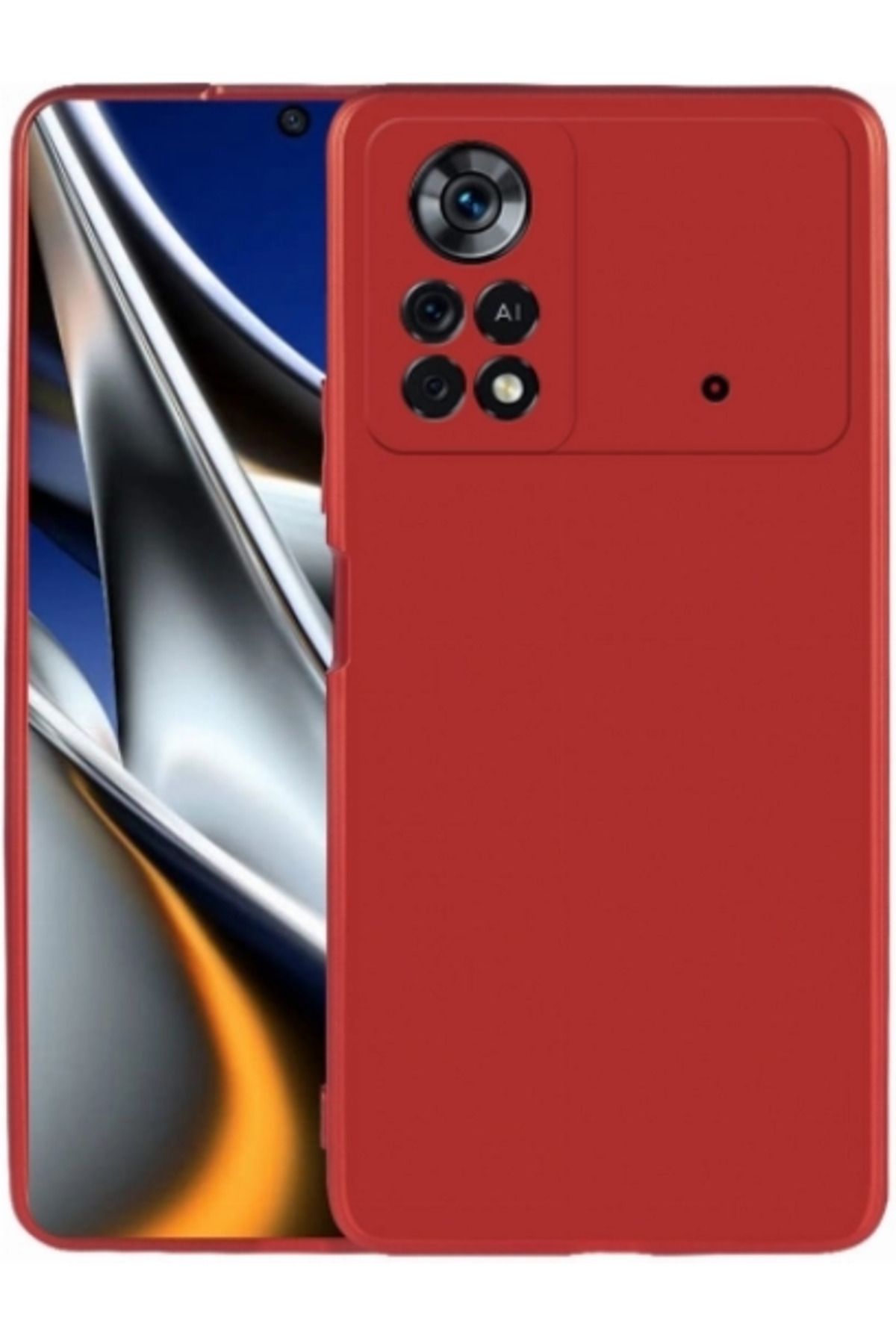Di Aksesuar Poco X4 Pro Kırmızı Lansman Kılıf