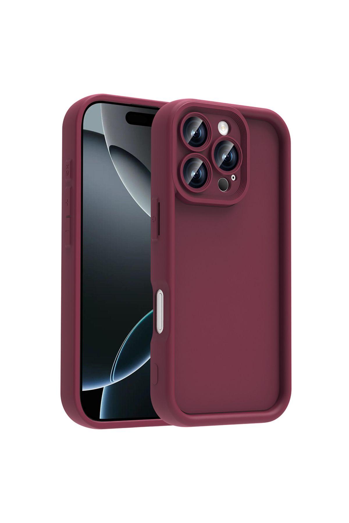 Novatis İphone 16 Pro Uyumlu Kılıf 3D Kamera Korumalı Soft Silikon Kapak
