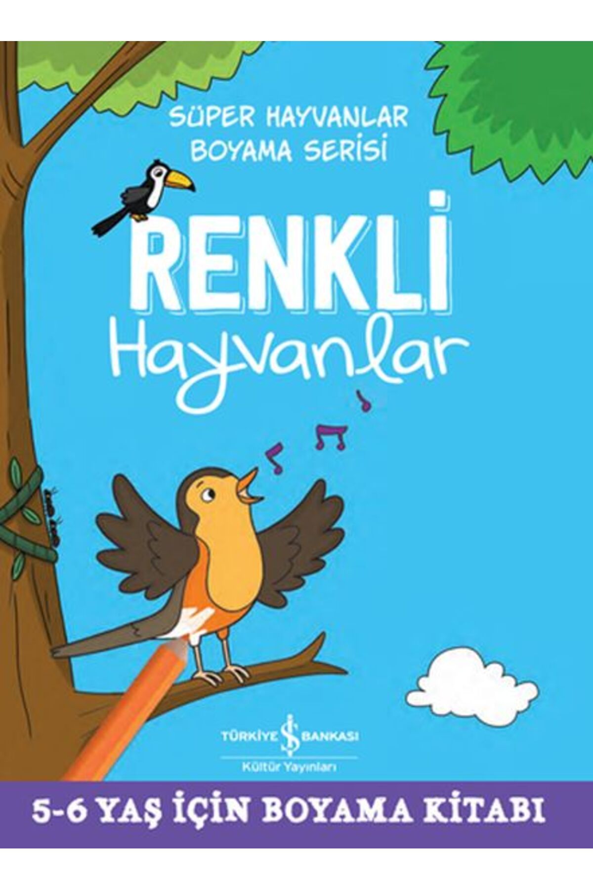 Karma Kitaplar Renkli Hayvanlar - Süper Hayvanlar Boyama Serisi