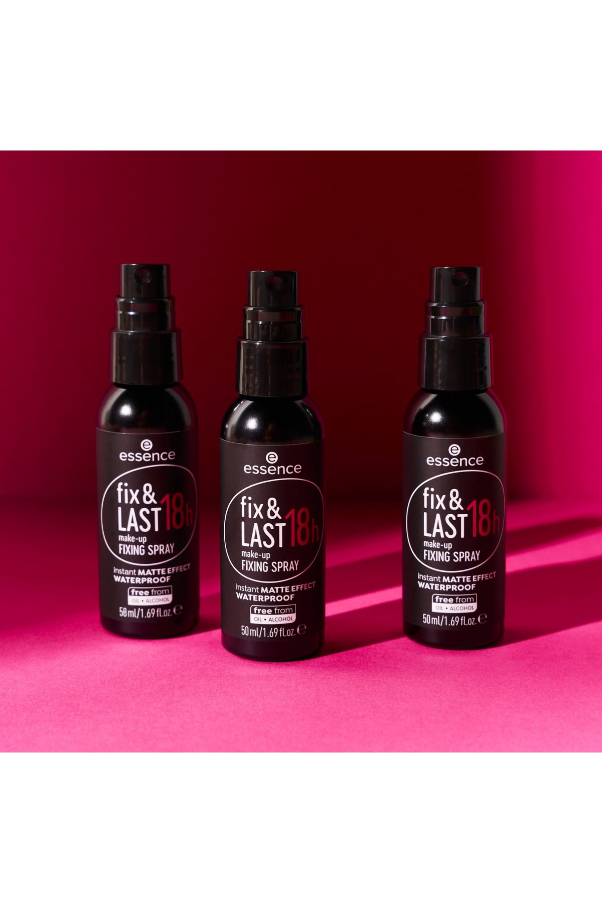 Essence-ess. fix and LAST 18h make-up fix. spr. 3