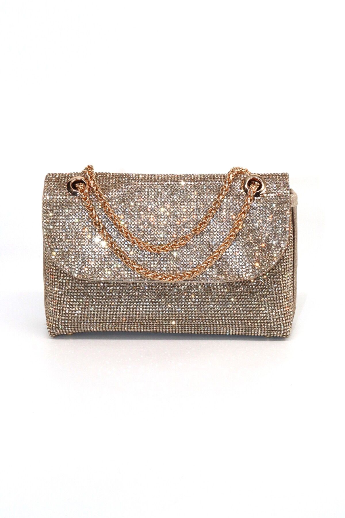 KEEBA Taşlı gold abiye çanta. Kadın gold abiye taşlı çanta. Düğün mezuniyet portföy clutch davet çantası