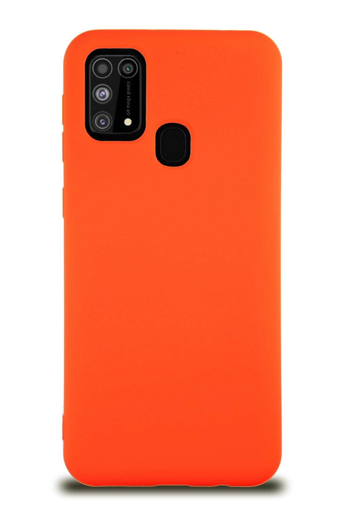 Di Aksesuar Samsung Galaxy M31 Turuncu Lansman Kılıf