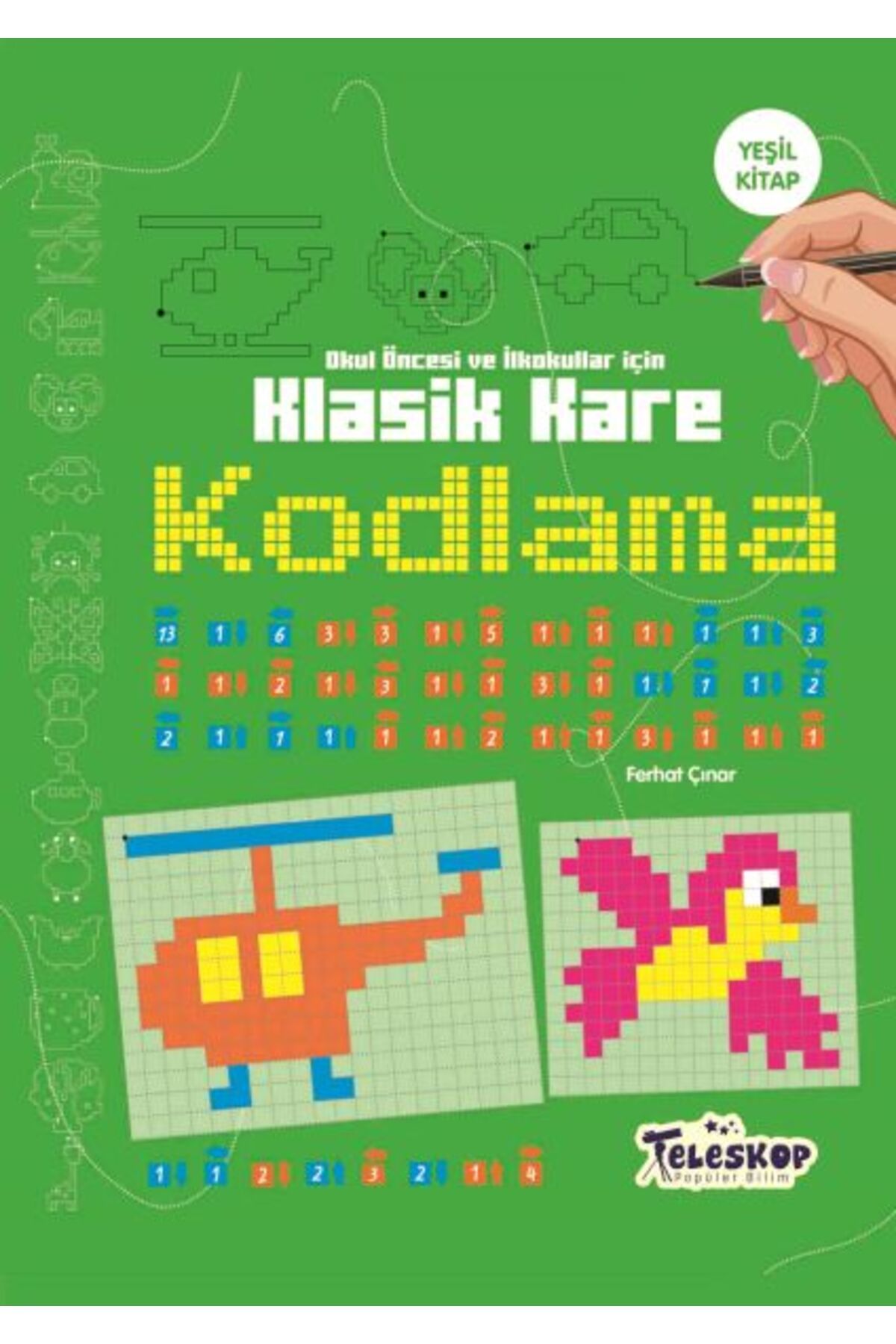 Teleskop Popüler Bilim Klasik Kare Kodlama Yeşil Kitap