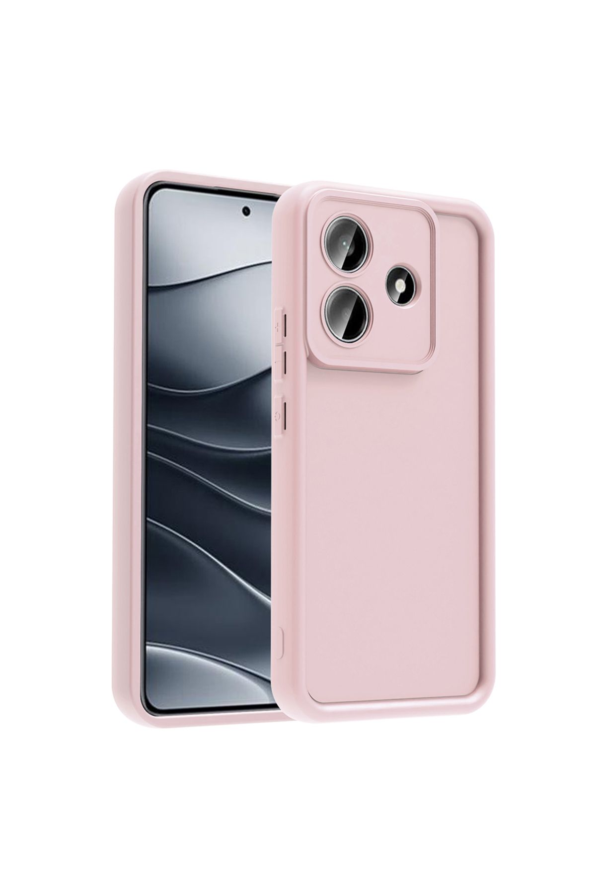 Novatis Redmi Note 14 5G Uyumlu Kılıf 3D Kamera Korumalı Soft Silikon Kapak
