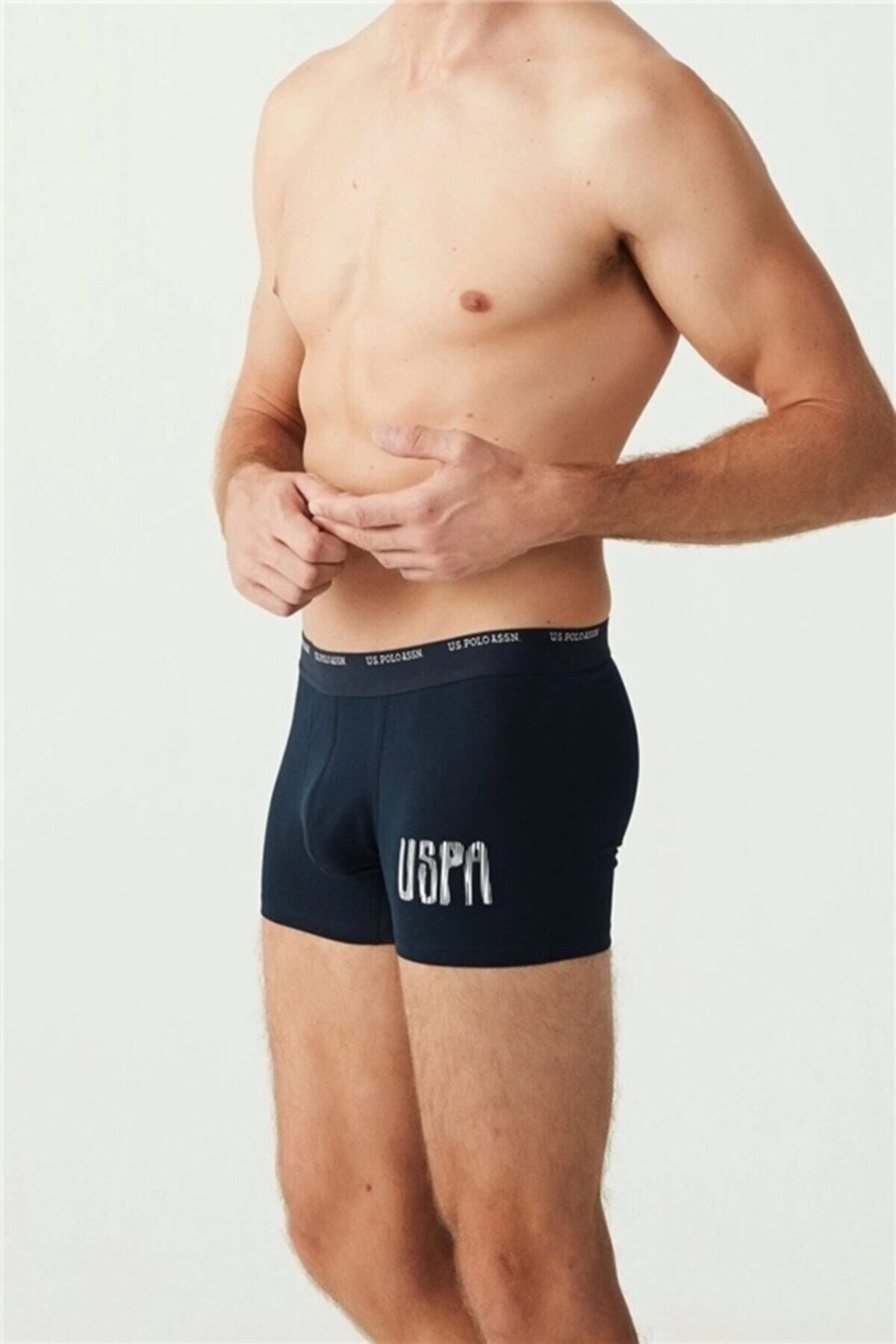 U.S. Polo Assn. Ekonomik Paket 3'lü Erkek Boxer
