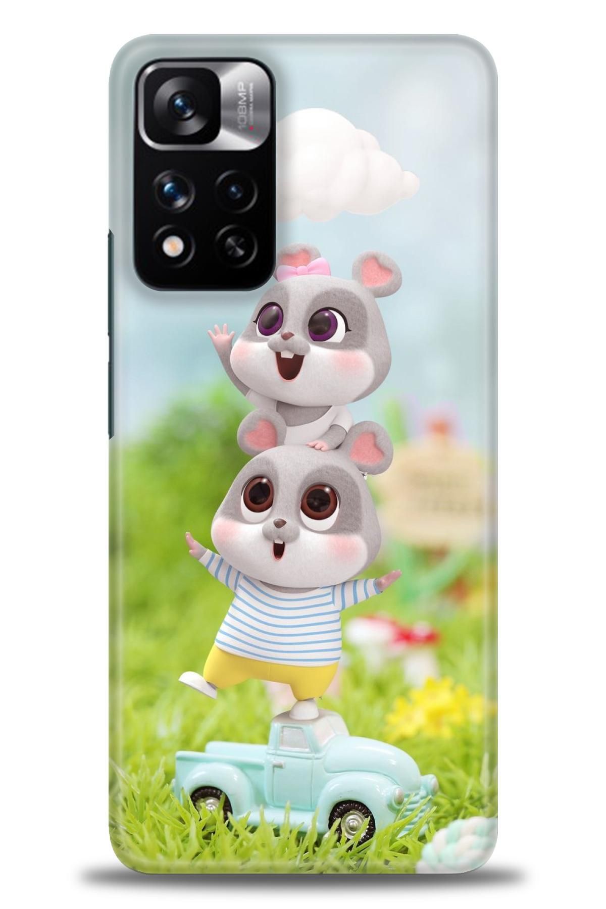 CooperTech Xiaomi Redmi Note 11 Pro Plus İle Uyumlu HD Baskılı Desenli Silikon Kılıf - 590