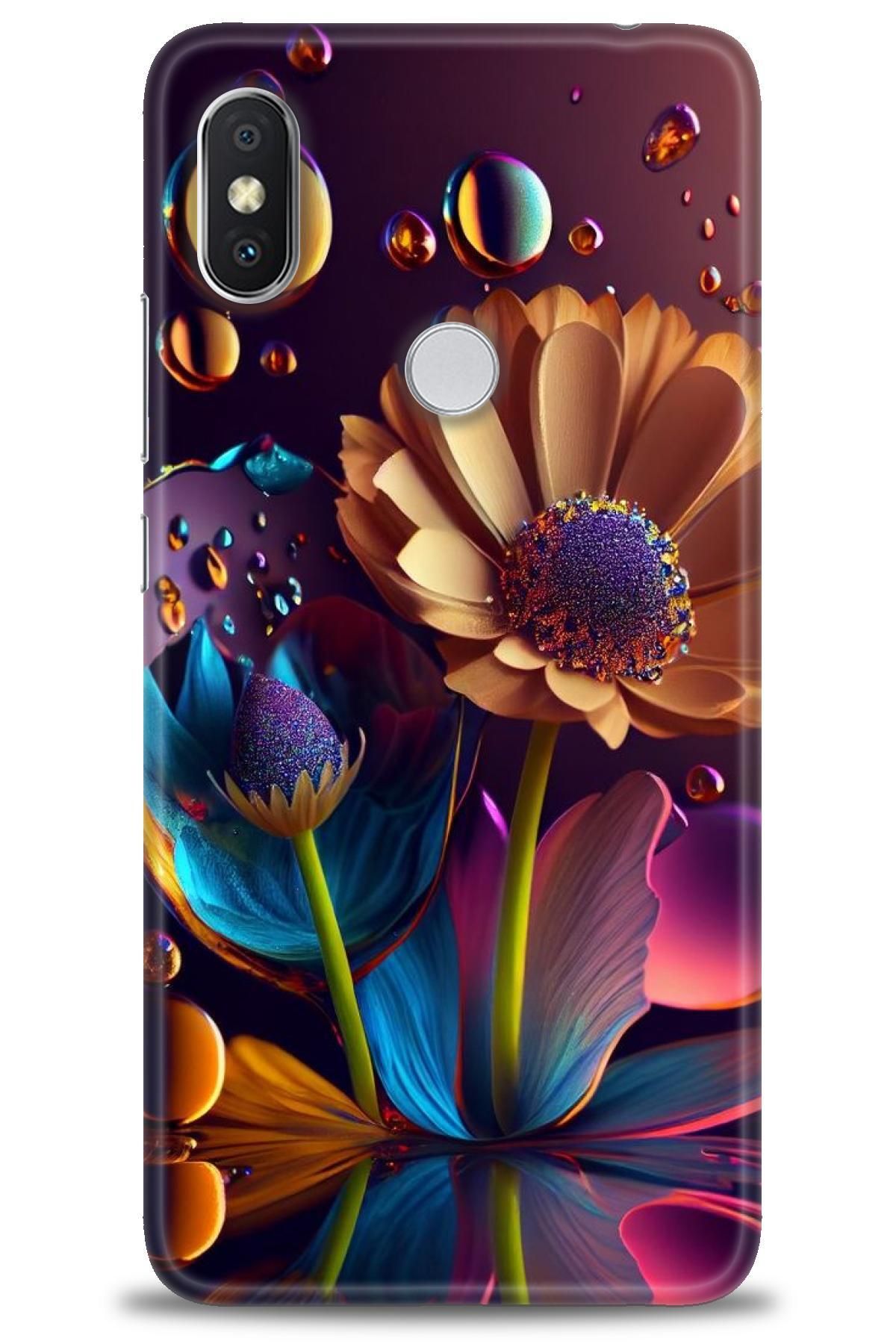 CooperTech Xiaomi Redmi Note 6 Pro İle Uyumlu HD Baskılı Desenli Silikon Kılıf - 350