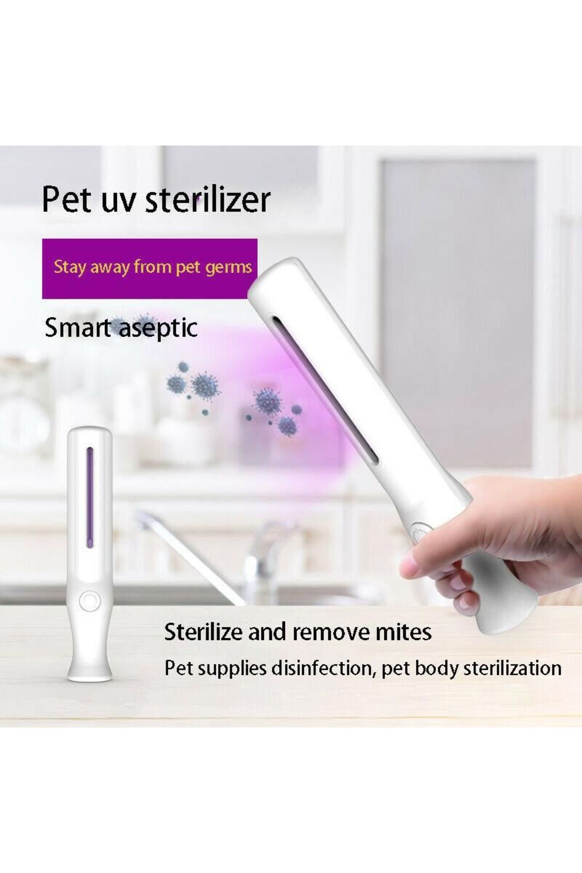 Easy Tedarik Polizei P -001 Ultraviyole Dezenfeksiyon Cihazı Taşınabilir Uv El Dezenfeksiyon Cihazı