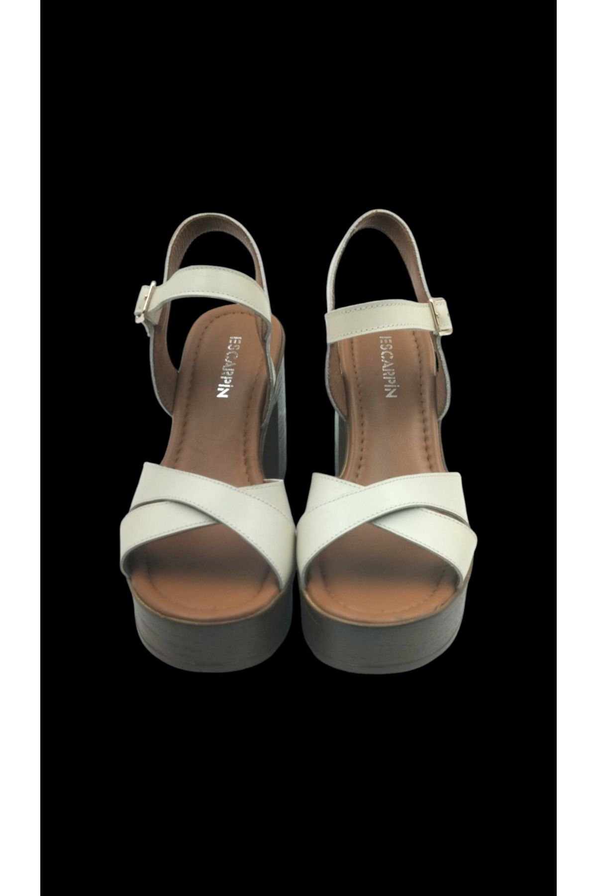 Escarpinshoes KADIN HAKİKİ DERİ ÖN ARKA AÇIK PLATFORMLU RAHAT GÜNLÜK AYAKKABI