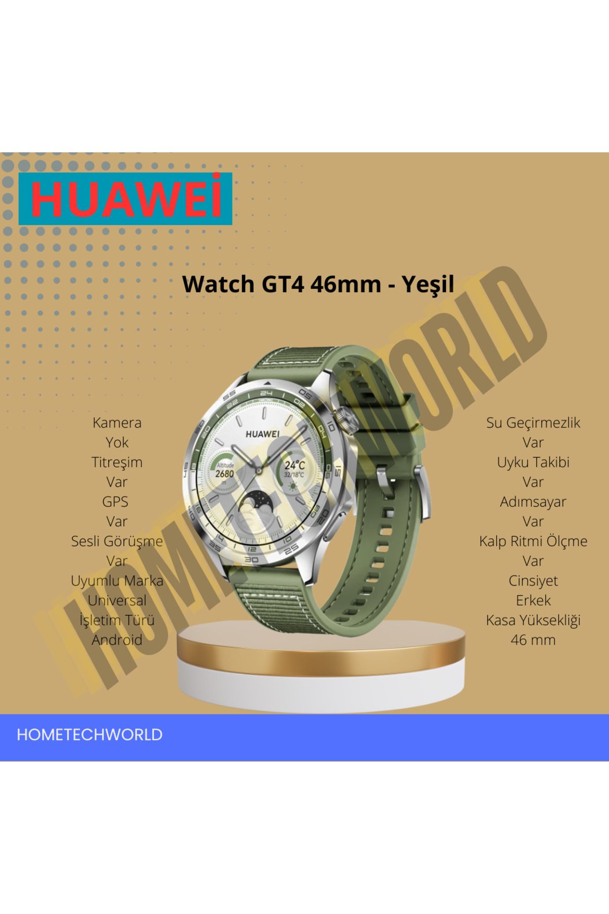 Huawei Watch GT4 46mm - Yeşil