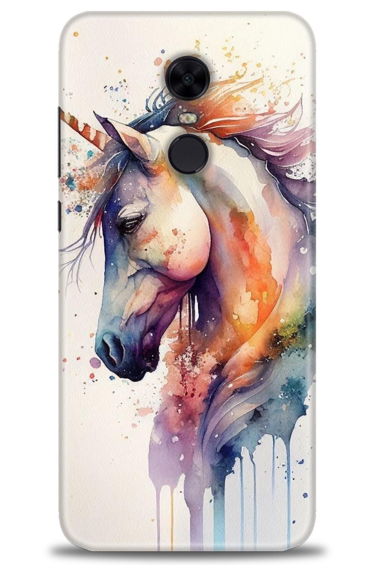 CooperTech Xiaomi Redmi 5 Plus İle Uyumlu HD Baskılı Desenli Silikon Kılıf - 110