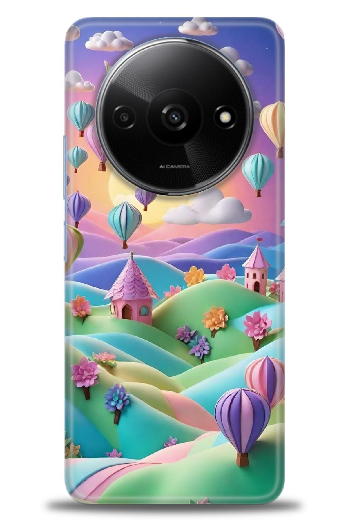 CooperTech Xiaomi Redmi A3 4G 2024 İle Uyumlu HD Baskılı Desenli Silikon Kılıf - 330