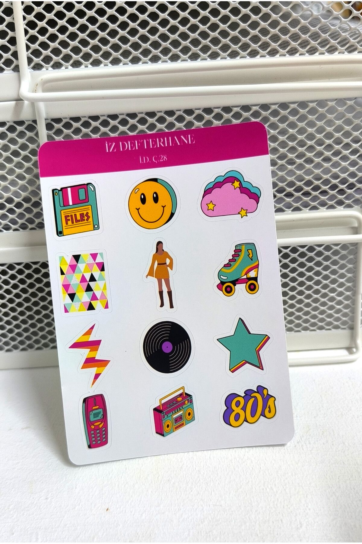 İZ DEFTERHANE Çıkartma & Sticker (Ajanda, Defter, Bullet Journal, Scrapbook ve Planlayıcılar İçin Uygundur)