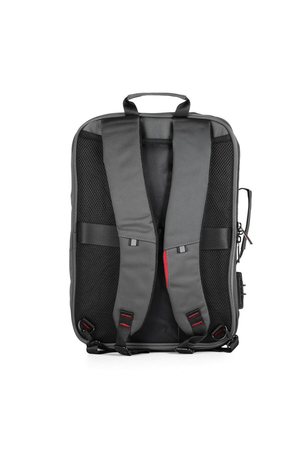 ÇÇS-Backpack with USB Port, Laptop Compartment, Shoulder Strap with Lock 4
