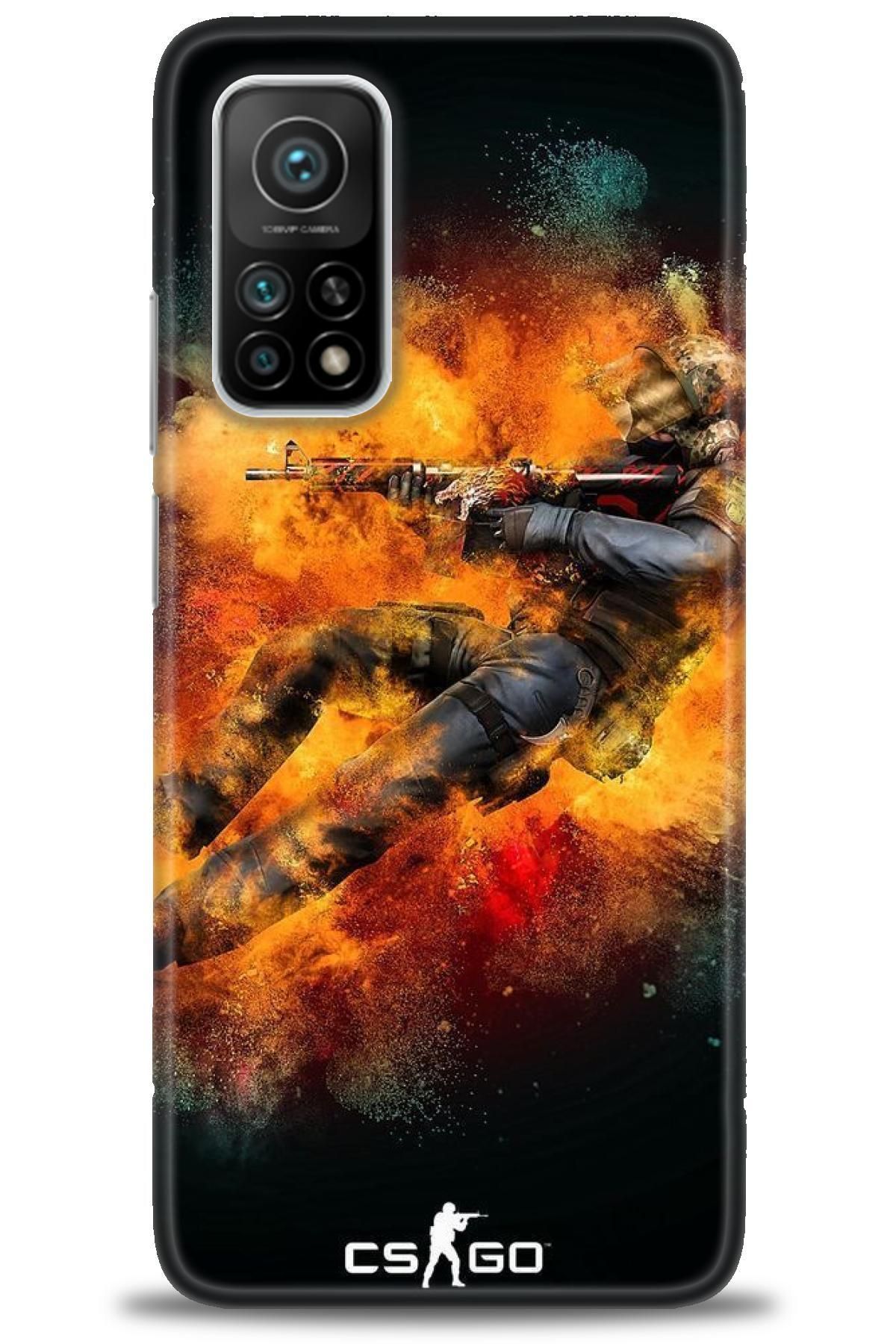 CooperTech Xiaomi Mi 10T Pro İle Uyumlu HD Baskılı Desenli Silikon Kılıf - 790