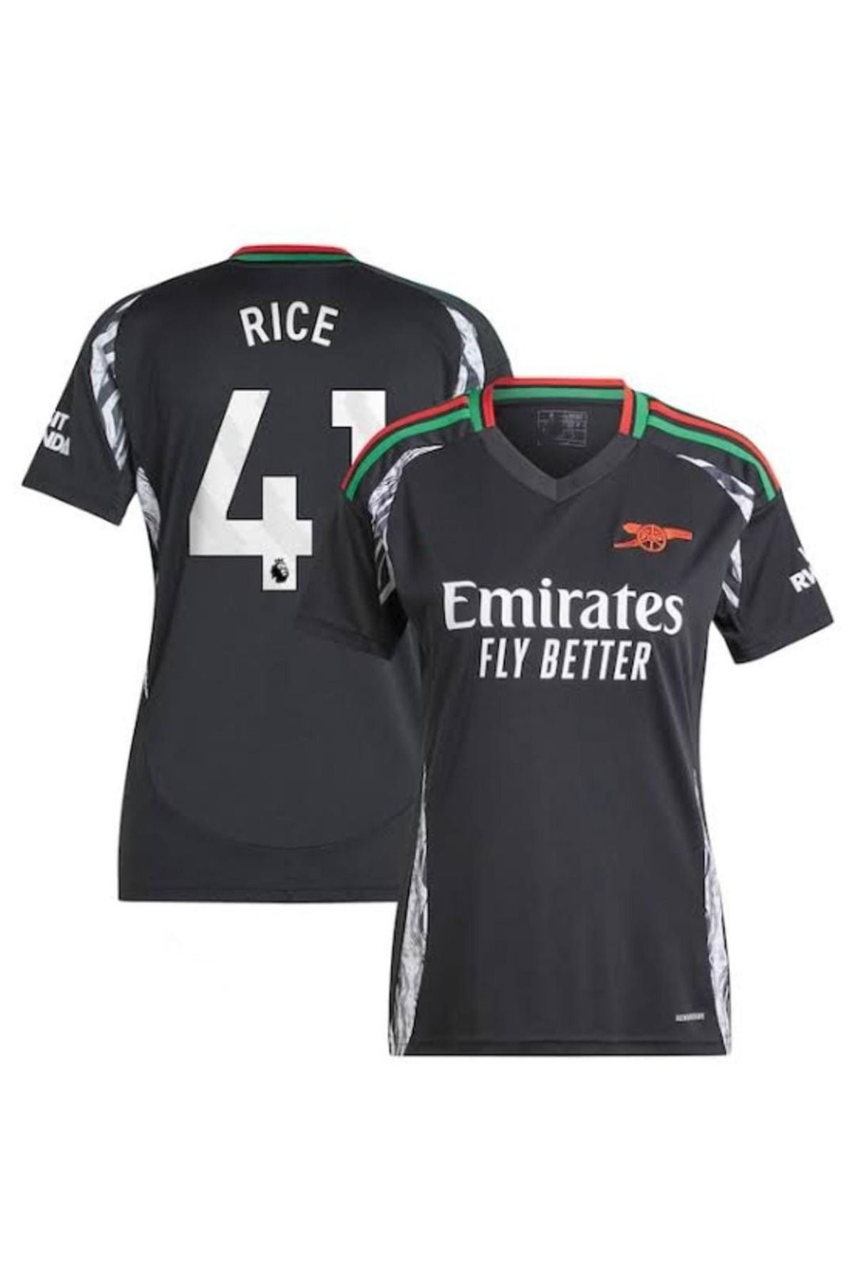 feriköy A.r.s.e.n.a.l 2024/25 Yeni Sezon Declan Rice Deplasman Forması (BLACK)
