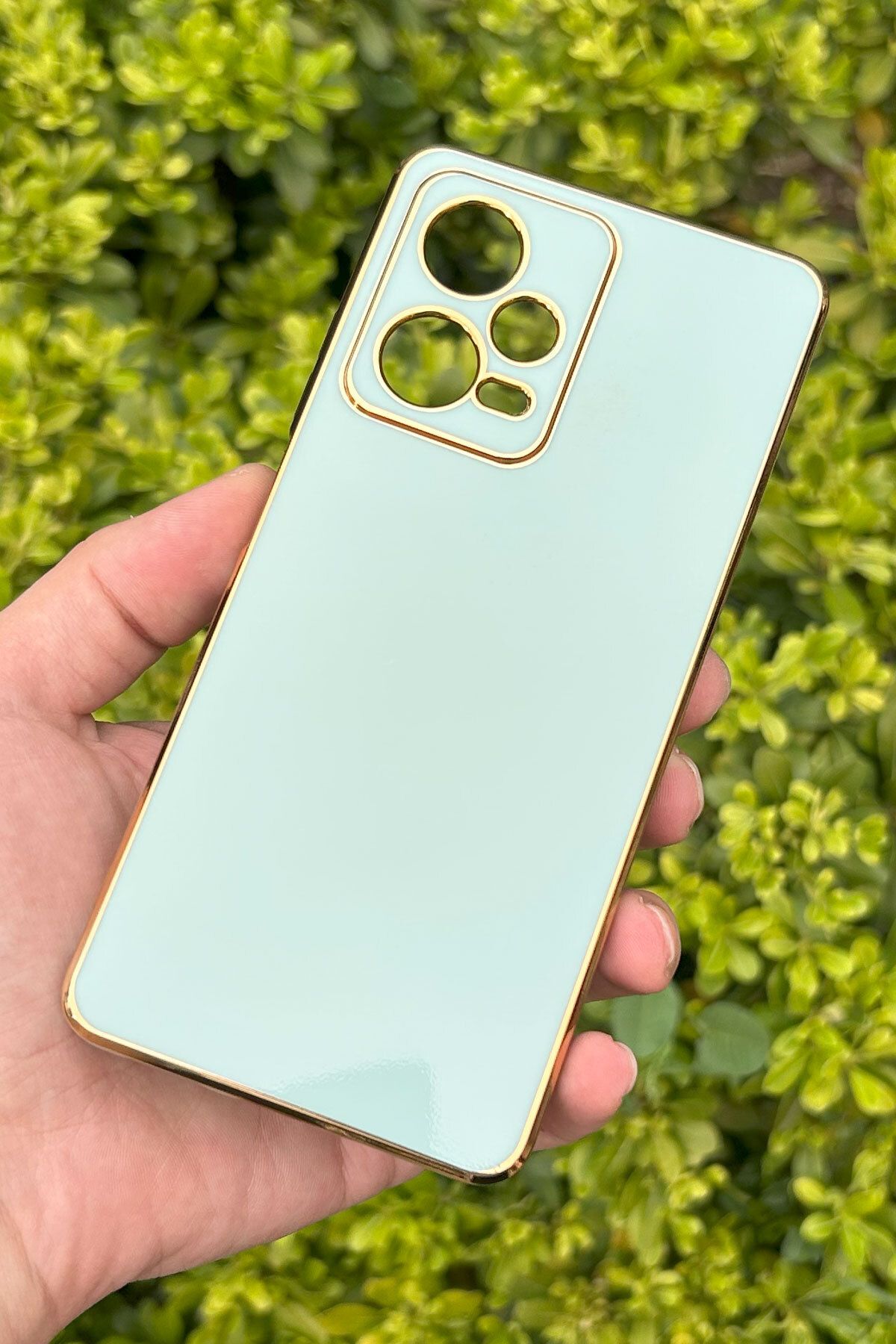 CEPSTOK Xiaomi Redmi Note 12 Pro 5G Kılıf Kenar Detaylı Yumuşak Parlak Silikon